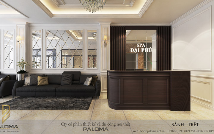 Mẫu Thiết Kế Phào Chỉ Trang Trí Spa Phong Cách Tân Cổ Điển